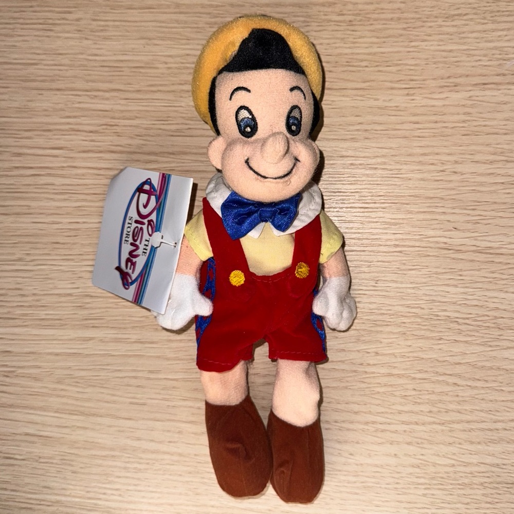 NWT Disney Vintage Mini Plush Pinocchio 8" Bean Bag Stuffed Animal Toy